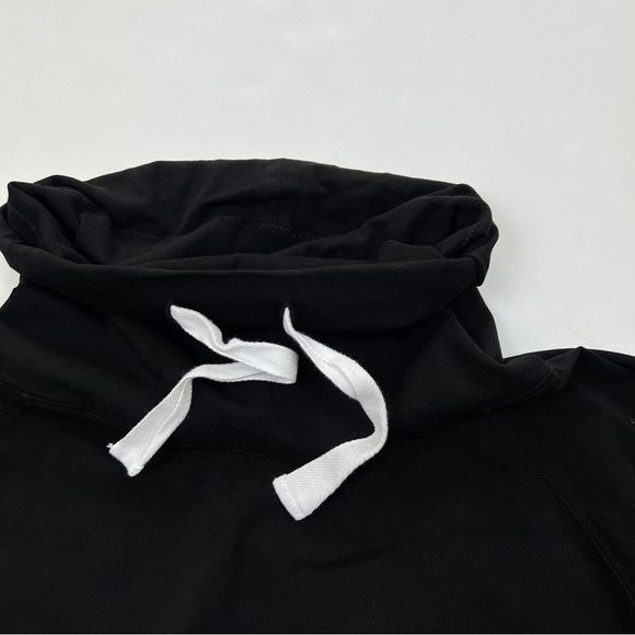 Duffield Lane Black Funnel Neck Emmerson Sweatshirt Dress - Picture 3 of 6